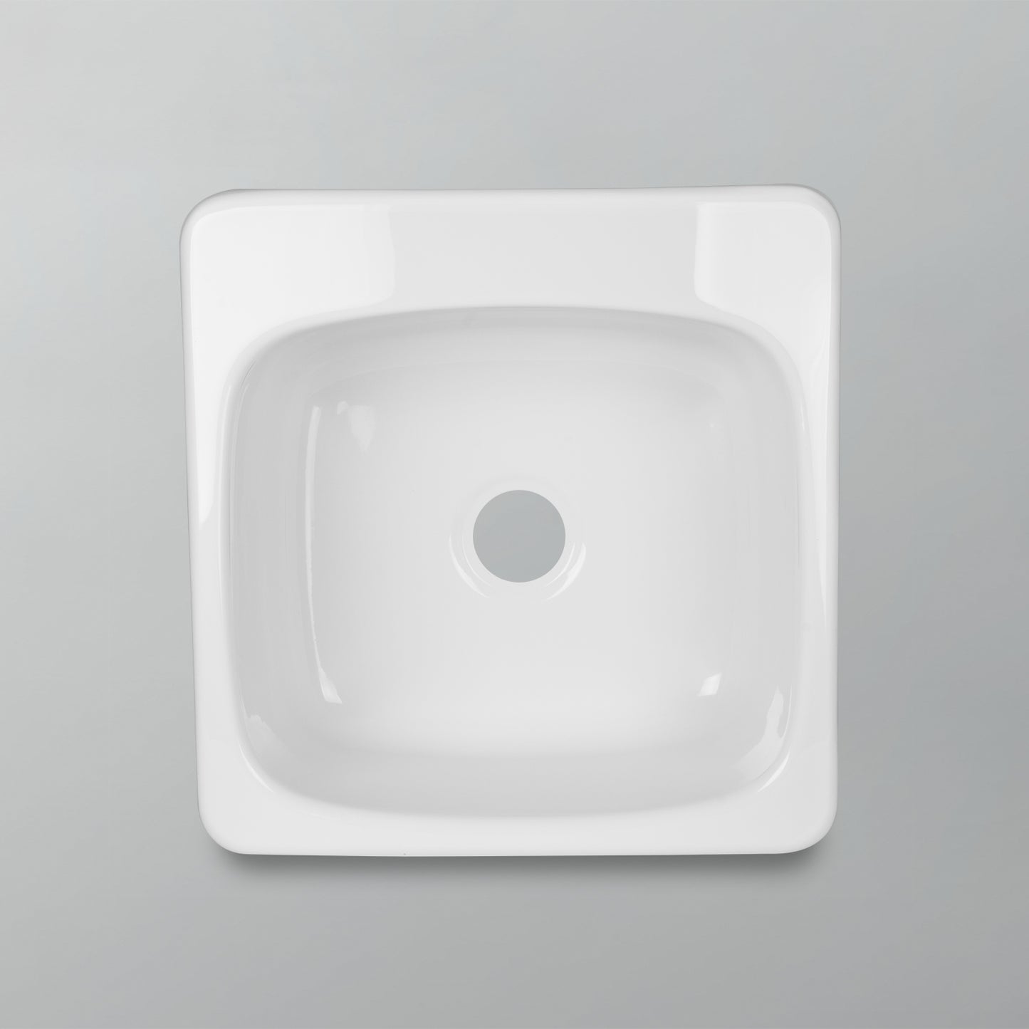 Acritec 11011 Classic Laundry Sink, 20.75 x 21.75 x 10 in, High-Gloss White Cast Acrylic Drop-In Utility Sink