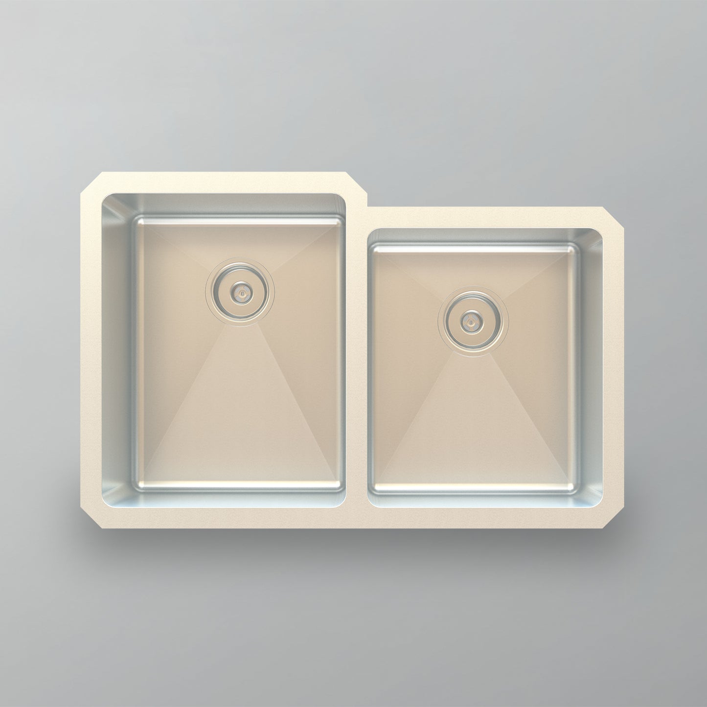 Acritec 21175 Stainless Steel Undermount Kitchen Sink – 31.25" x 20.5" x 10" – Brushed Satin