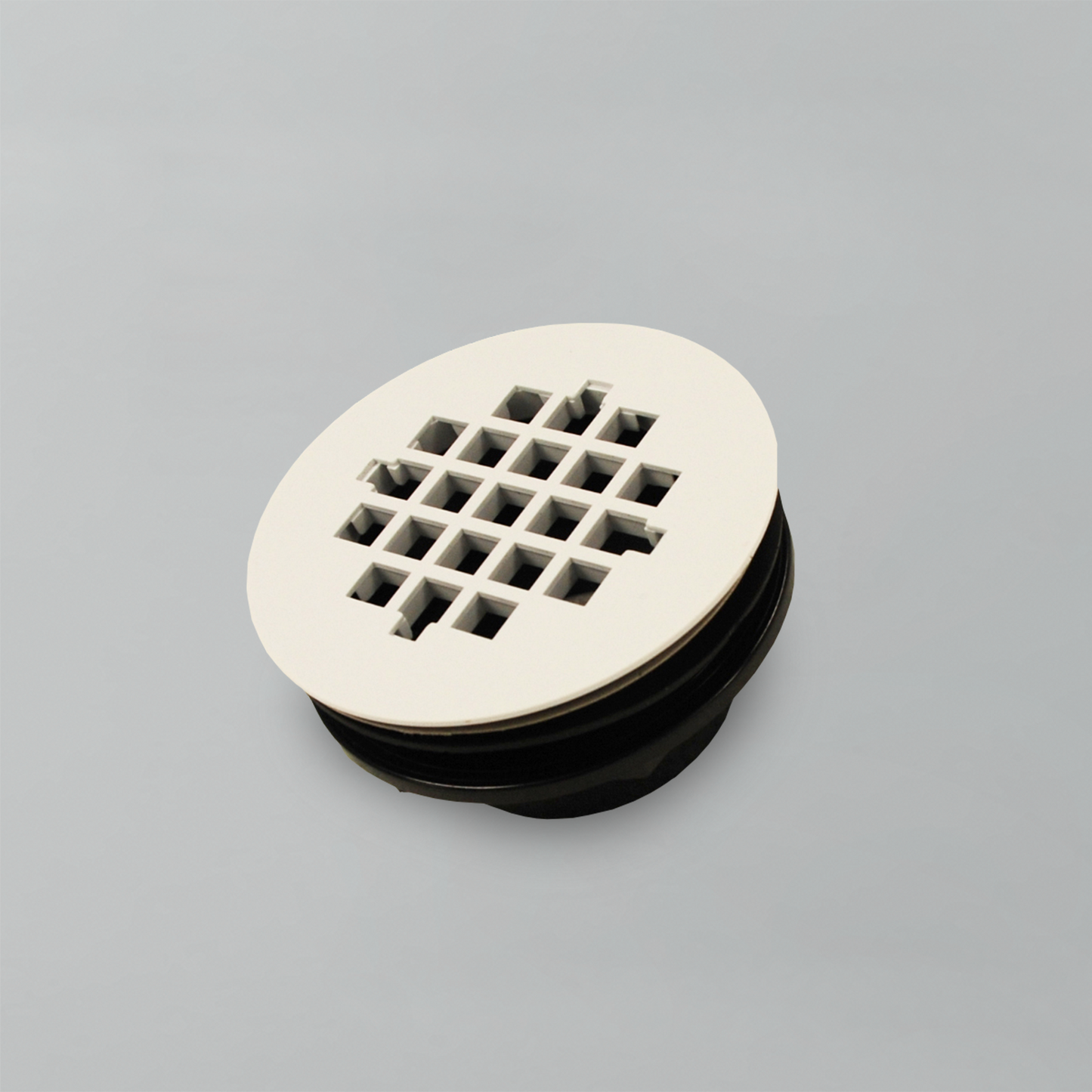 Acritec shower drain in white finish