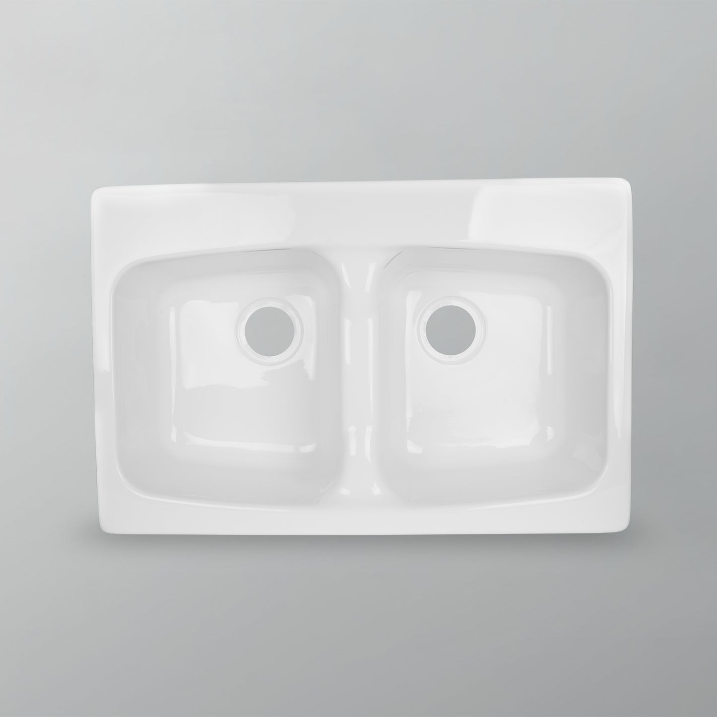 Acritec Gourmet 19051 Acrylic Drop-In Kitchen Sink – 32" x 21" x 8.5" – White