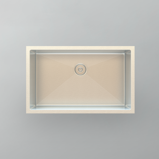 Acritec 21005 Stainless Steel Undermount Kitchen Sink – 29" x 18" x 10" – Brushed Satin