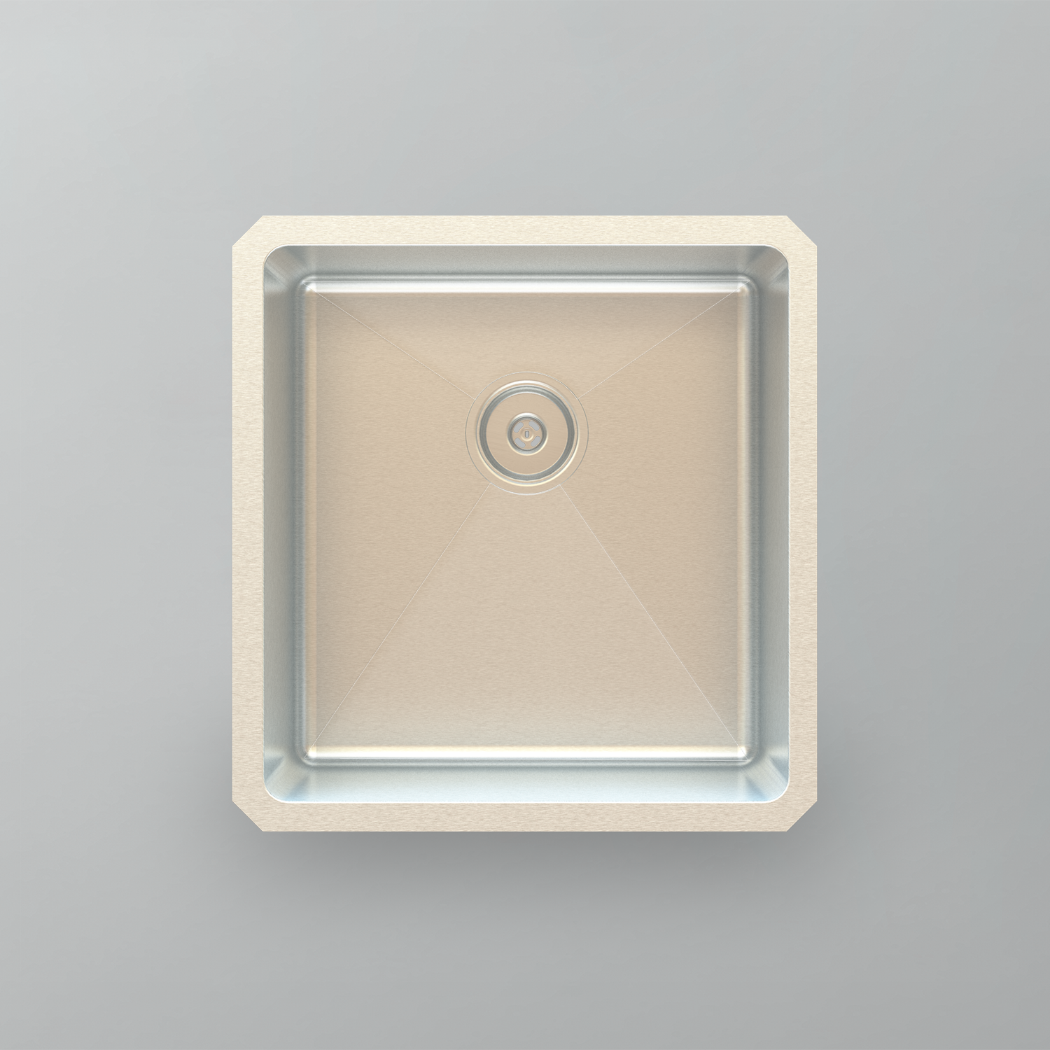 Acritec 21015 Stainless Steel Undermount Kitchen Sink – 19" x 20" x 10" – Brushed Satin