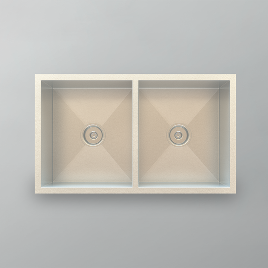 Acritec 21050 Stainless Steel Undermount Kitchen Sink – 29.5" x 17.375" x 8.625" – Brushed Satin
