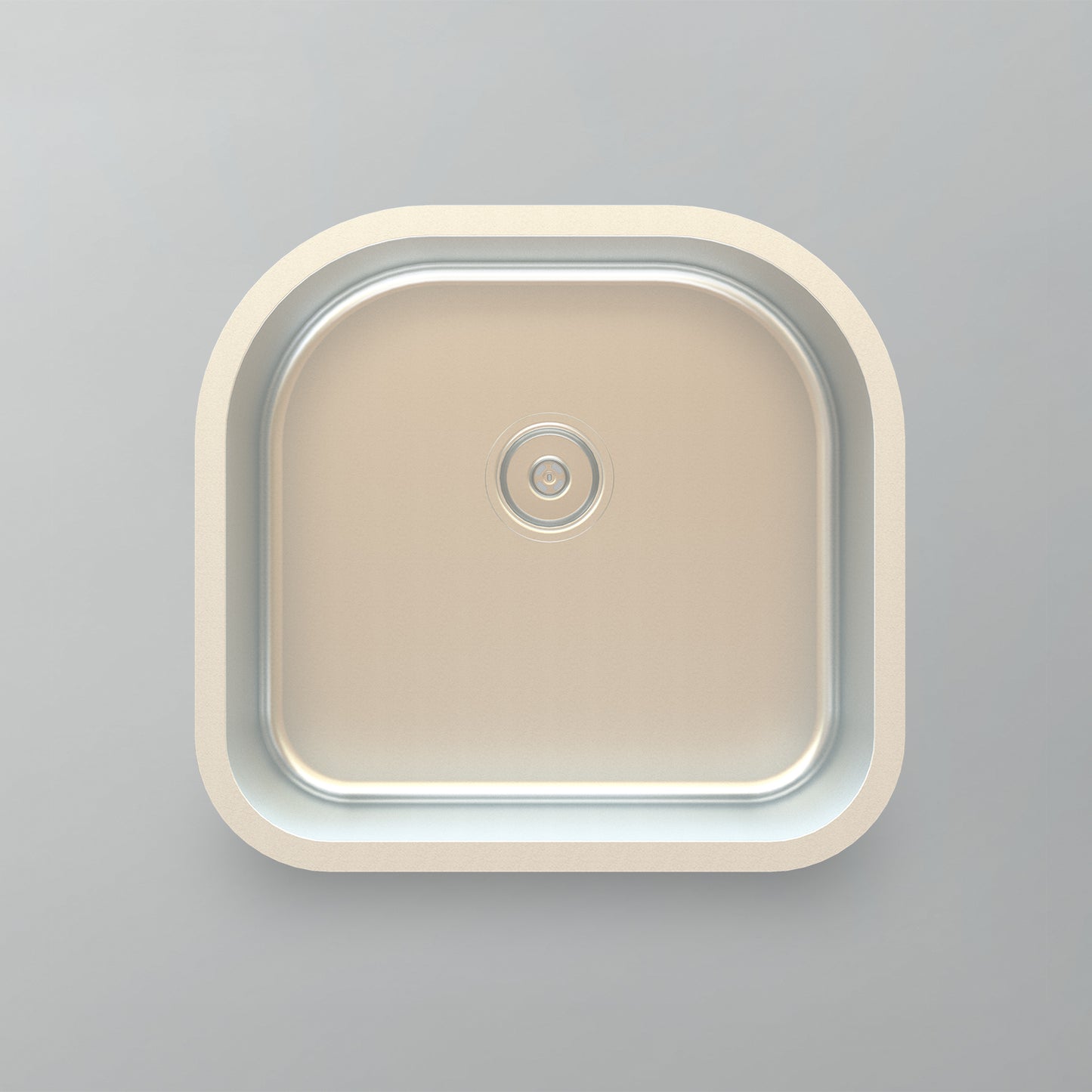 Acritec 21101 Stainless Steel Undermount Kitchen Sink – 23.25" x 20.875" x 9" – Brushed Satin