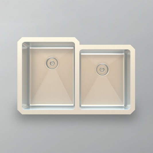 Acritec 21175 Stainless Steel Undermount Kitchen Sink – 31.25" x 20.5" x 10" – Brushed Satin
