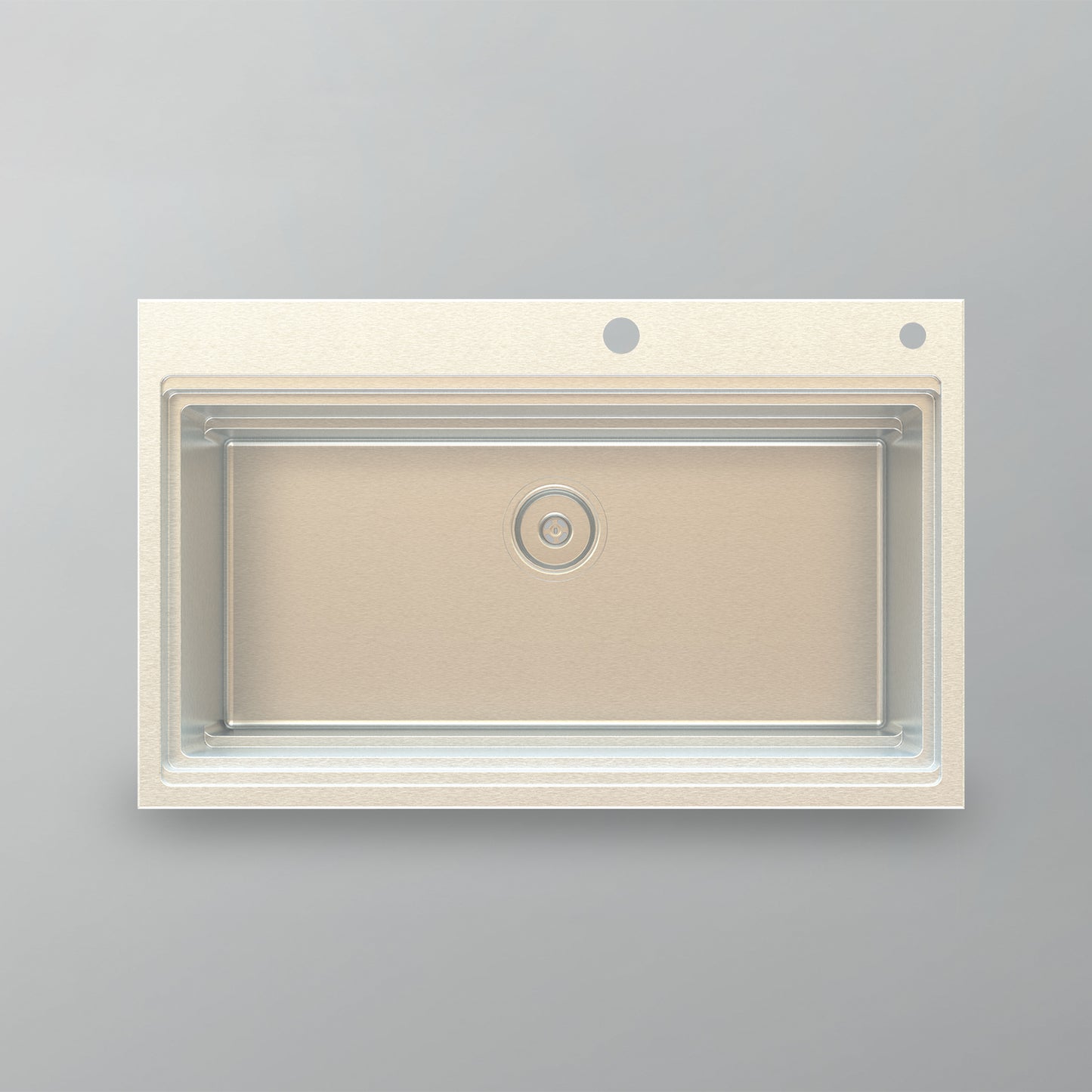 Acritec 25170 Stainless Steel Drop-In Kitchen Sink – 31.5" x 19.5" x 10.25" – Brushed Satin