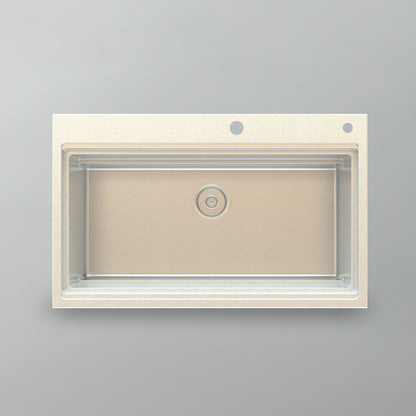 Acritec 25170 Stainless Steel Drop-In Kitchen Sink – 31.5" x 19.5" x 10.25" – Brushed Satin