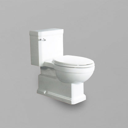 Acritec 31100 One-Piece Elongated Toilet Side View White