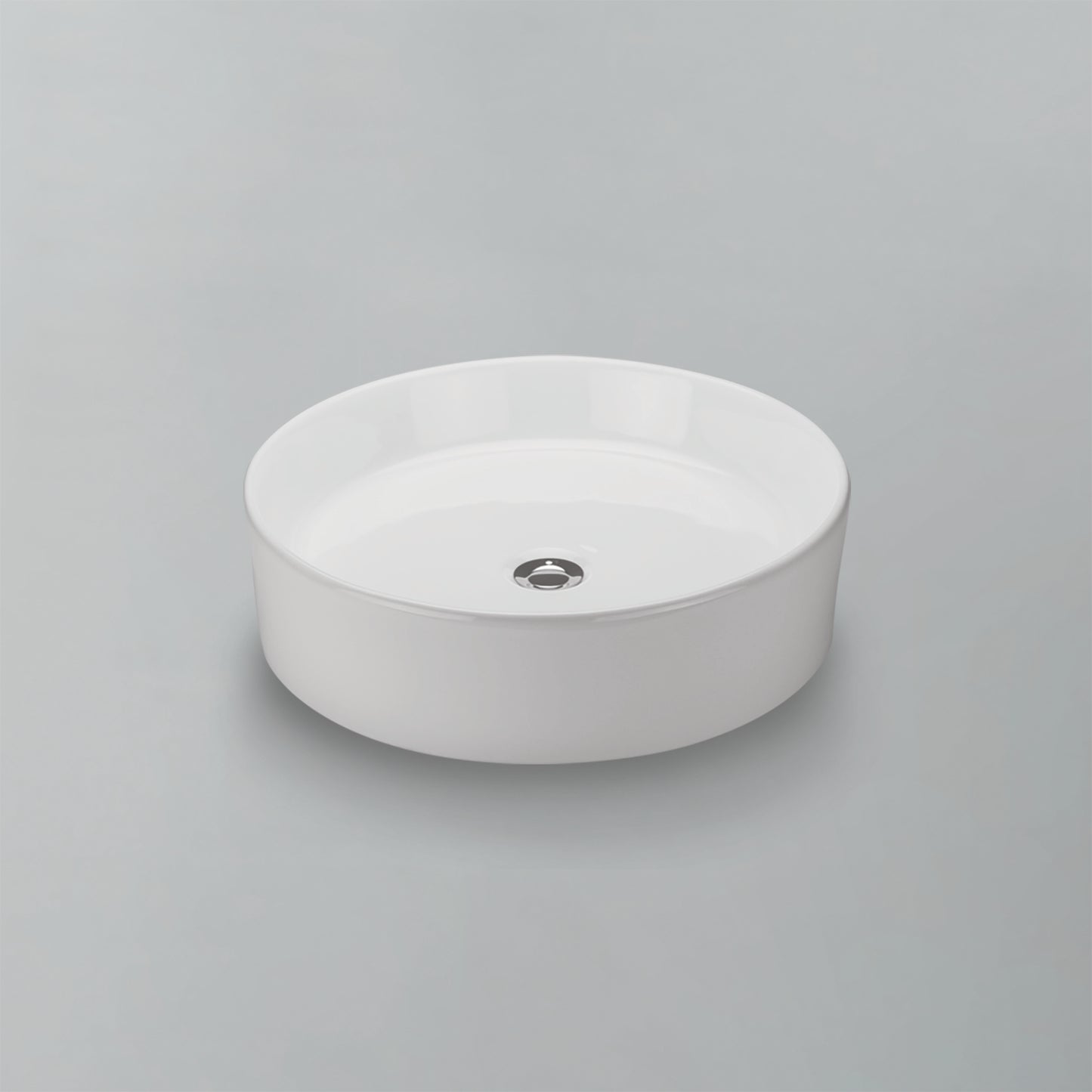 Acritec 36427 Ceramic Round Counter-Top Basin, White