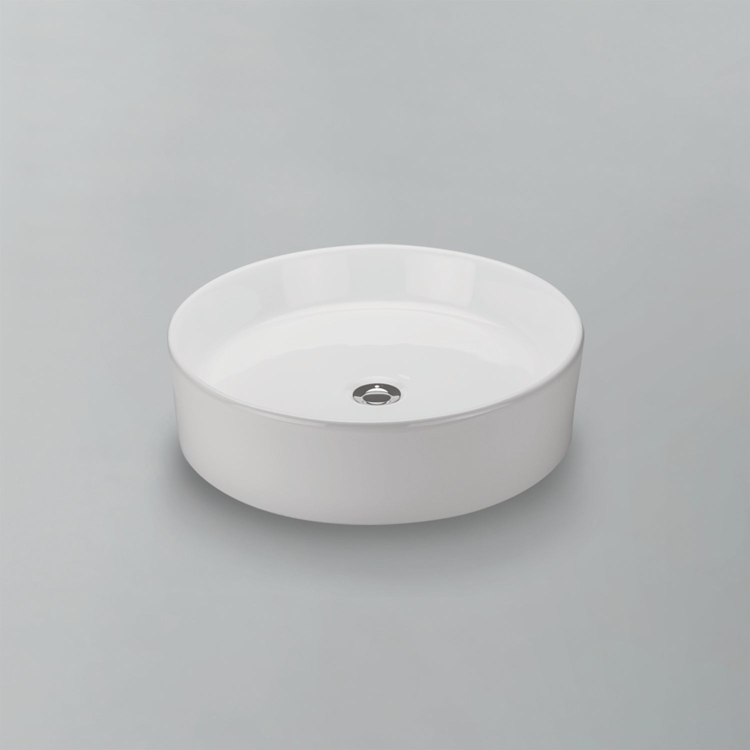 Acritec 36427 Ceramic Round Counter-Top Basin, White