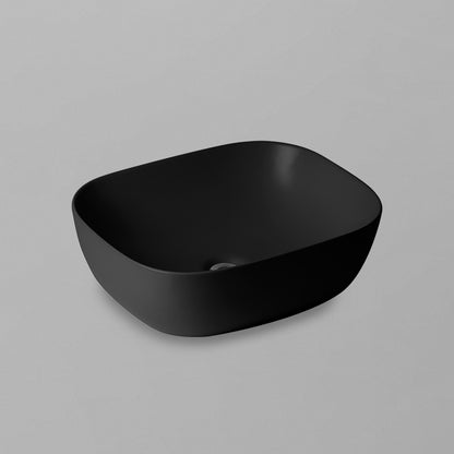 Acritec 36643 Series Ceramic Rectangular Counter-Top Basin, 19” × 15½”, Black