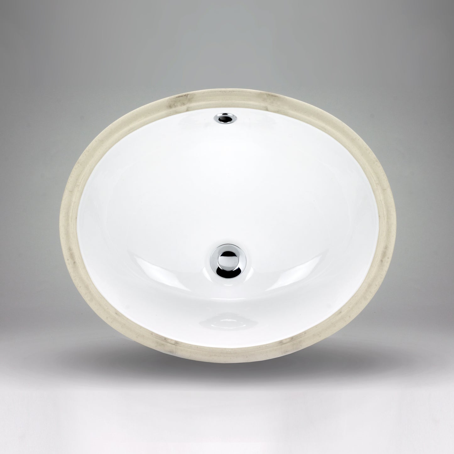 Acritec 36905 Oval Undermount Ceramic Basin, White