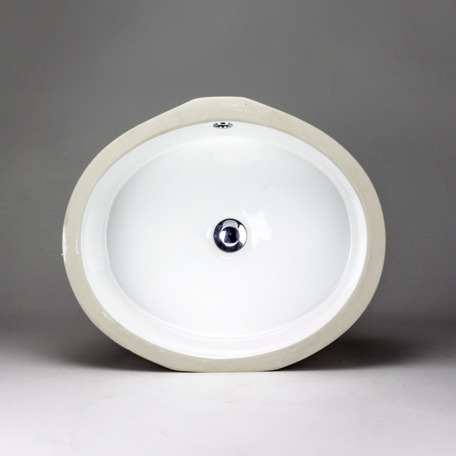 Acritec 36960 Oval Undermount Ceramic Basin, White