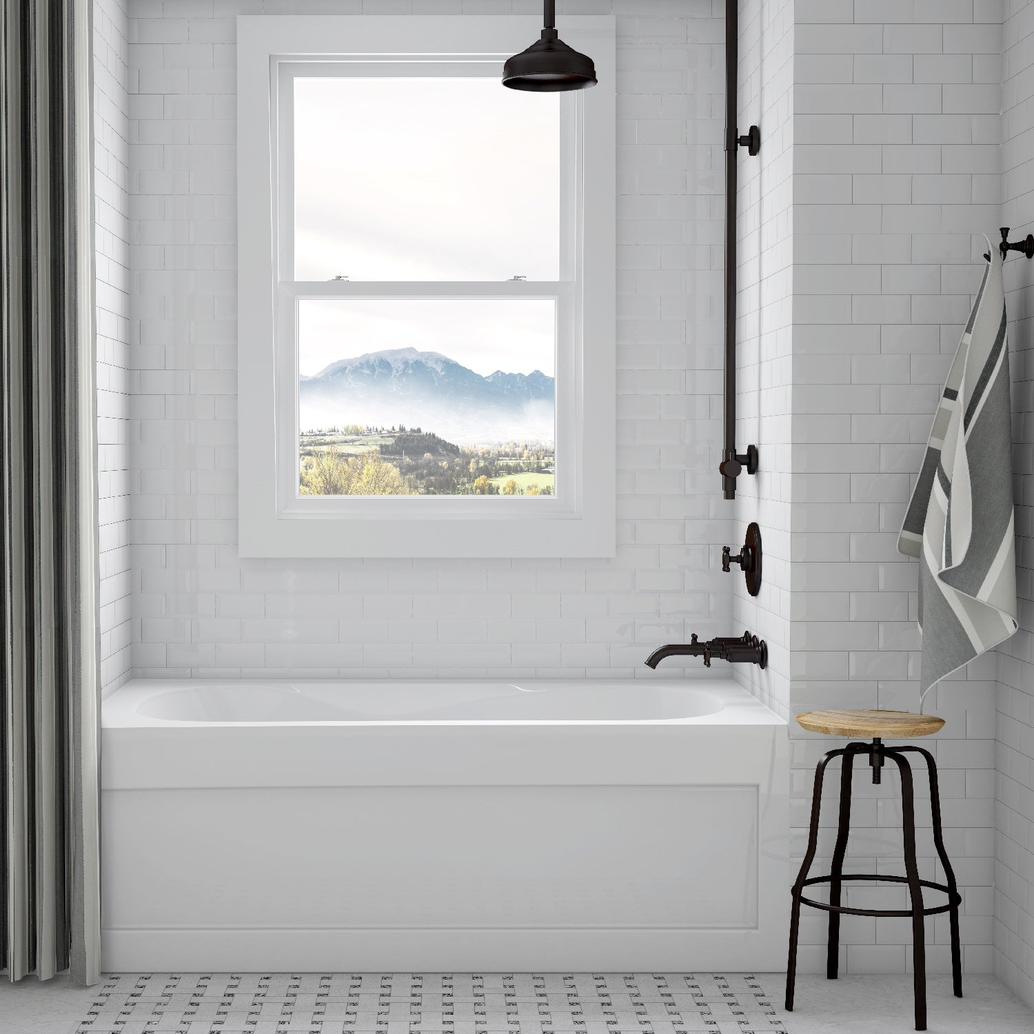 Acritec Robson 6032 Alcove Bathtub – Front View