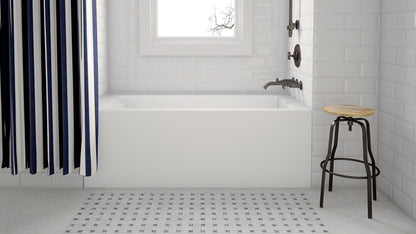 Acritec Simplicity Pure 6032 Alcove Bathtub – Front View