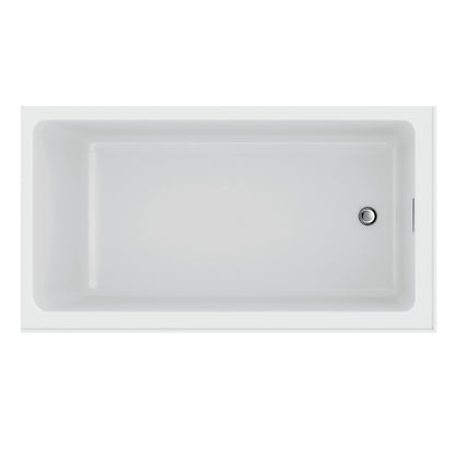 Acritec Niche Semi-Freestanding Corner Bathtub – Top View