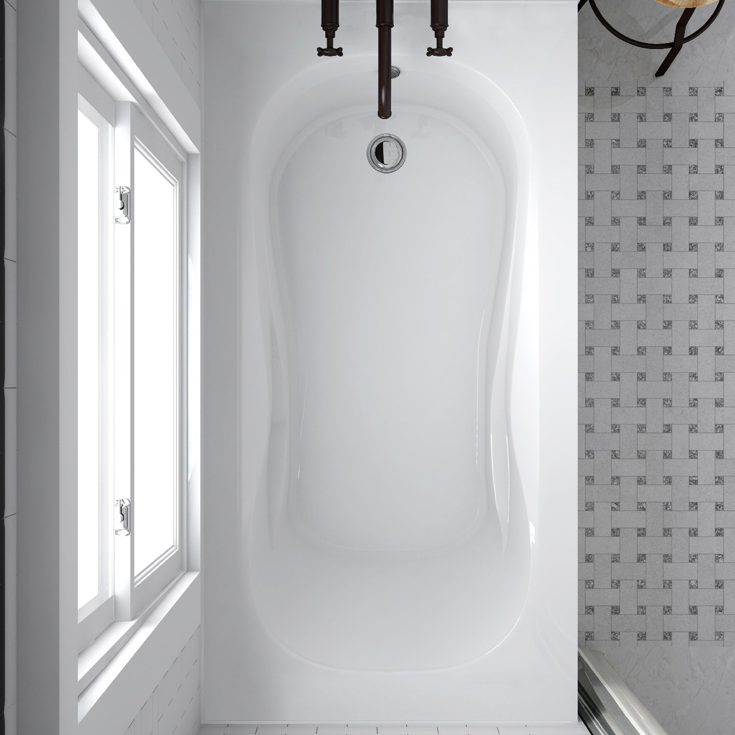 Acritec Robson 6032 Alcove Bathtub – Top View