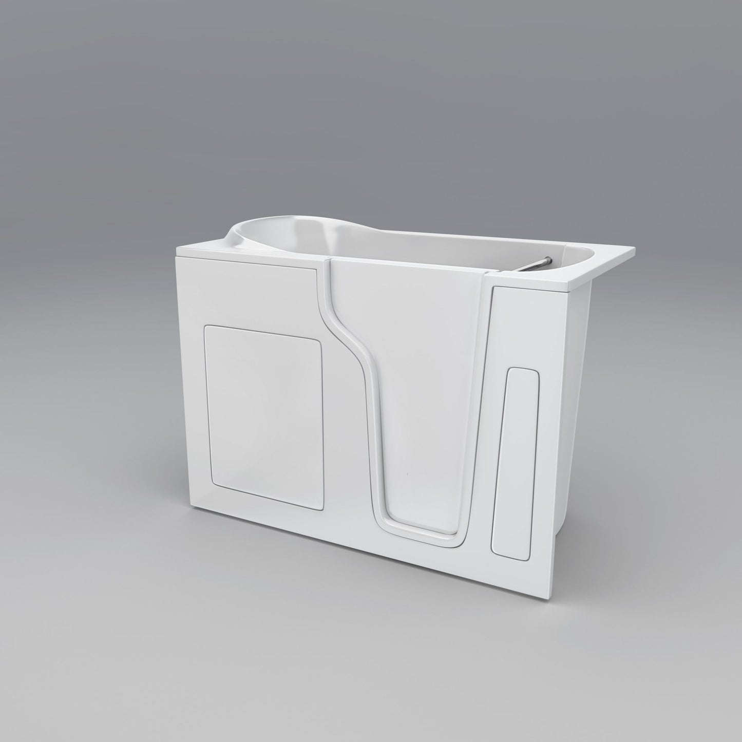 Acritec Dignity 55" Walk-In Soaker Bathtub – 55" x 35" x 42" – White