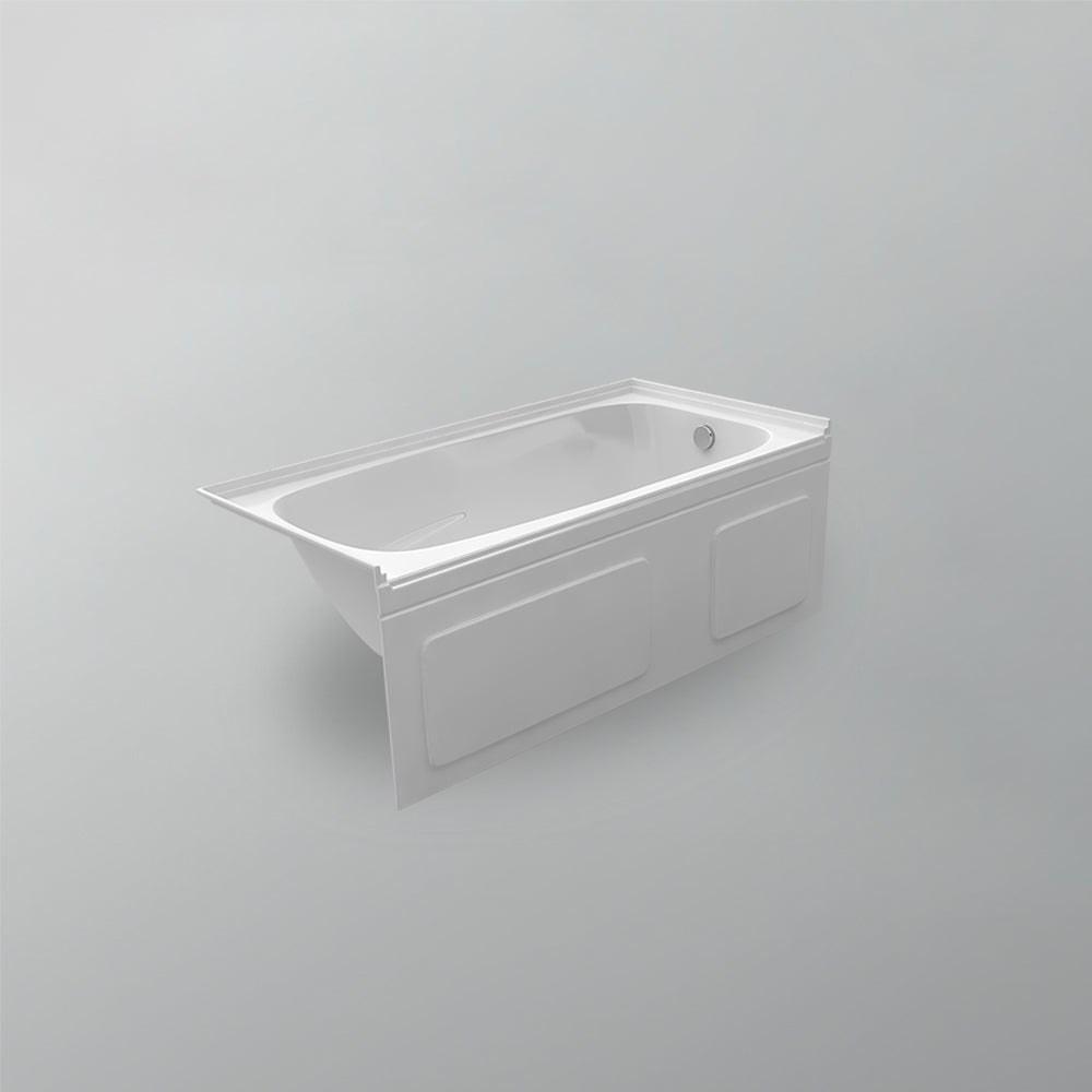 Acritec Elegance 6032 Alcove Bathtub – Skirted White Acrylic
