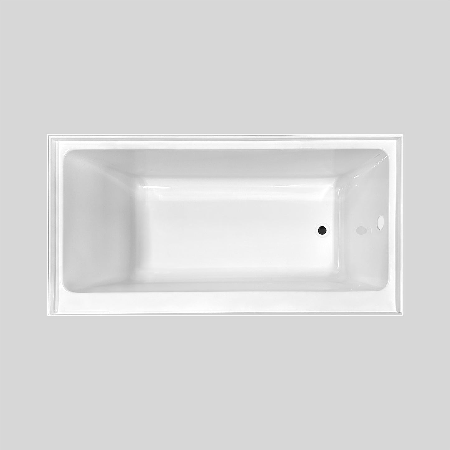 Acritec Generosa 6032 Alcove Bathtub – Side View