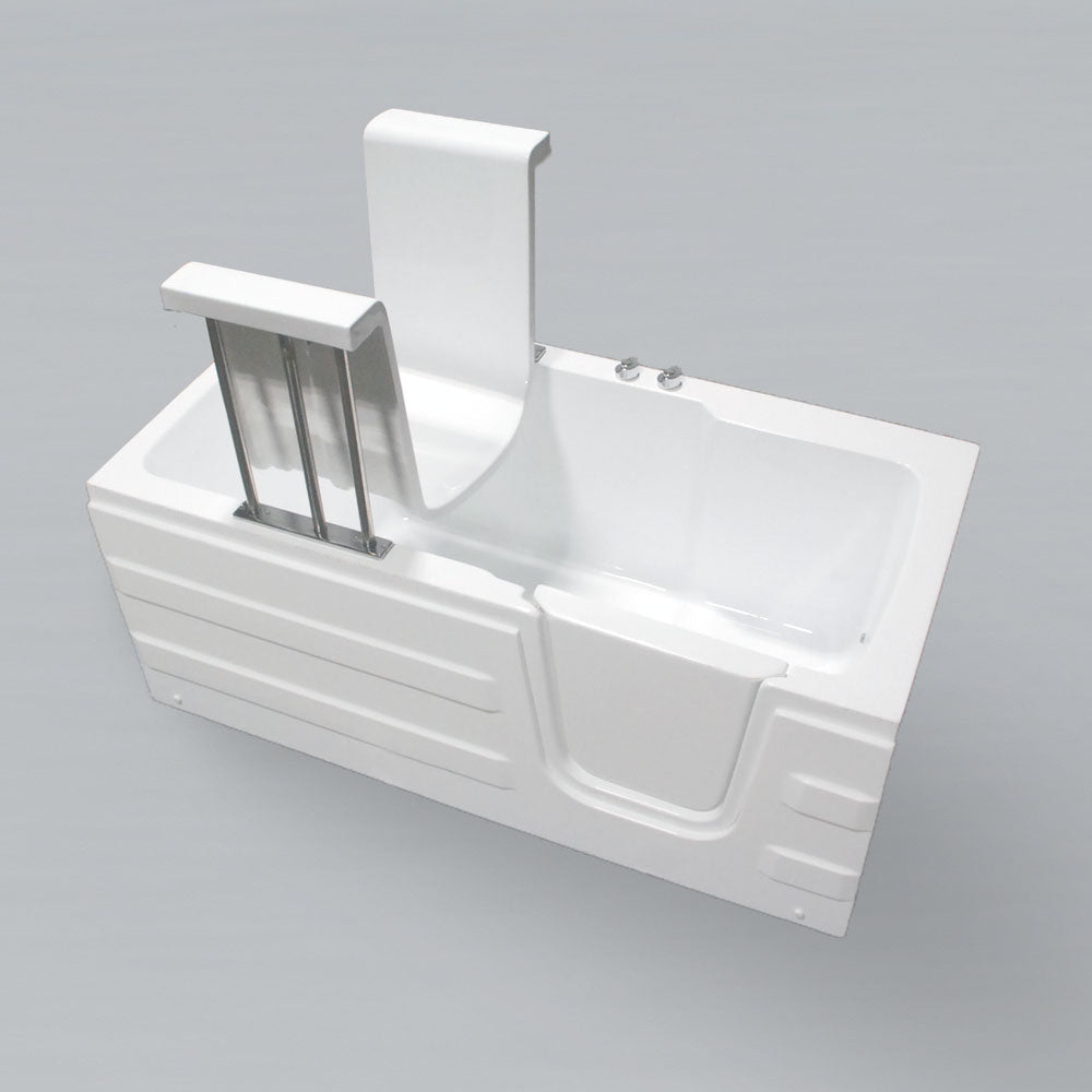 Acritec Integrity 61" Walk-In Bathtub with Hydraulic Seat – 61" x 29⅞" x 24" – White