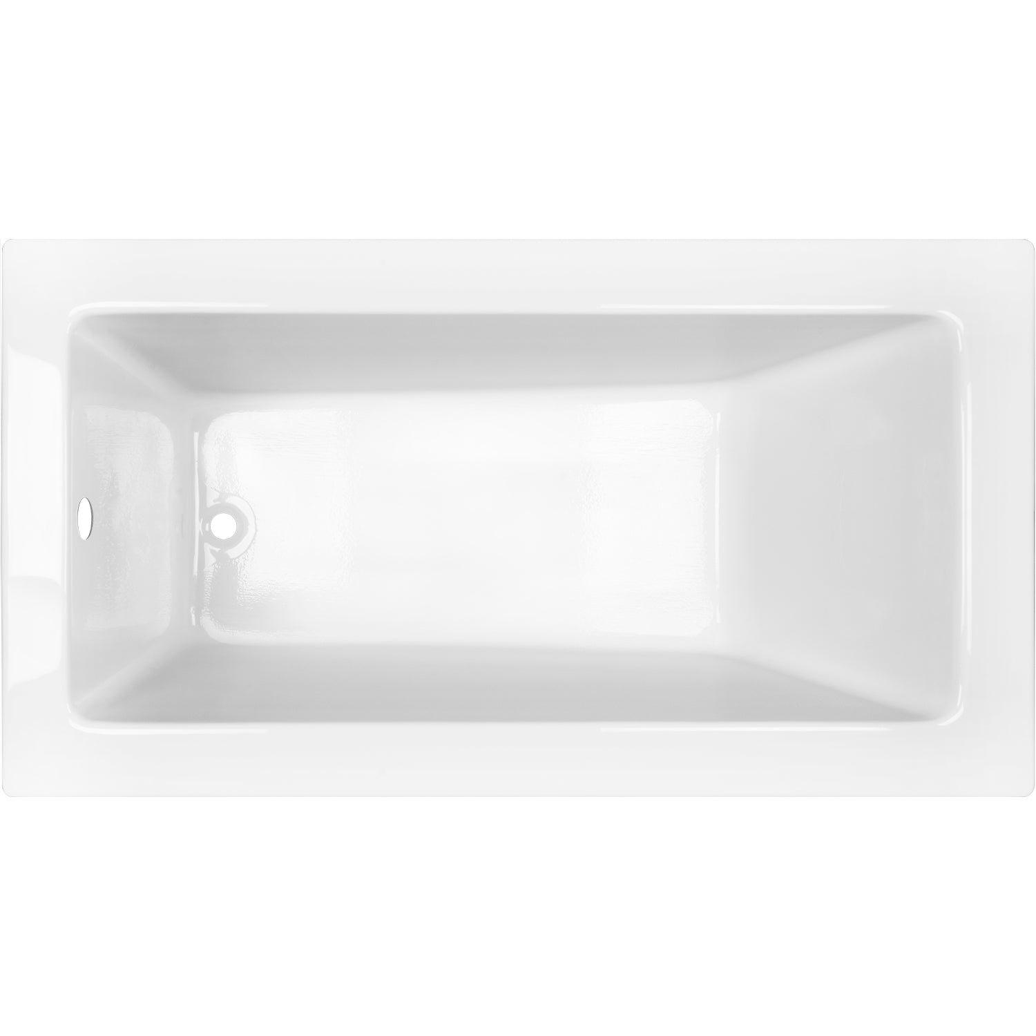 Acritec Kobe Drop-In Bathtub – Top View – 65” × 31¾” – White