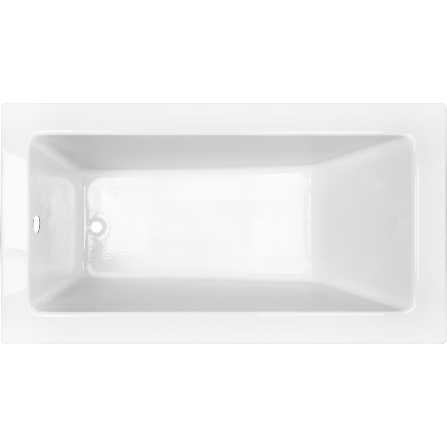 Acritec Kyoto Drop-In Bathtub – Top View – 59½” × 32¼” – White