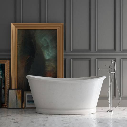 Acritec Kraken Cast Iron Freestanding Bathtub 66 x 28 x 29 White