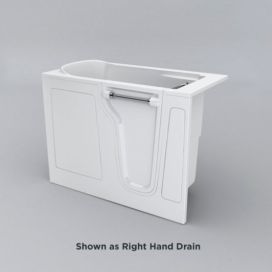 Acritec Pride 53" Walk-In Soaker Bathtub – 53" x 30" x 41" – White