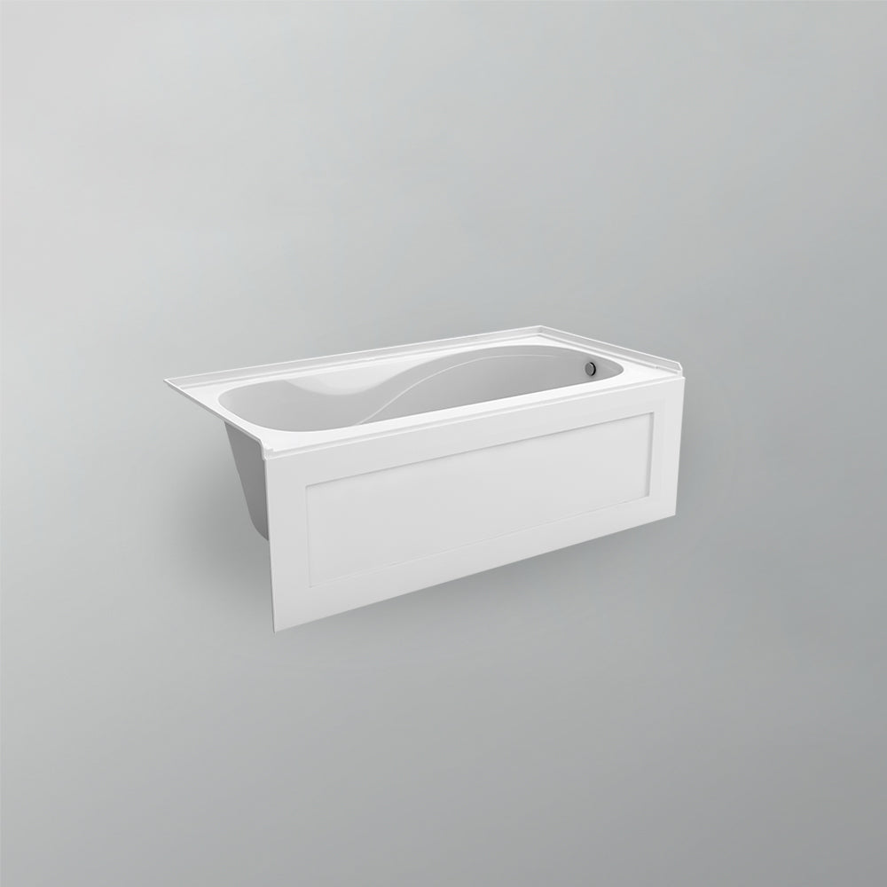 Acritec Robson 6030 Alcove Bathtub – Skirted White Acrylic