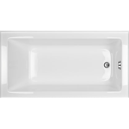 Acritec Clear Wood Panel 6032 Alcove Bathtub – Top View