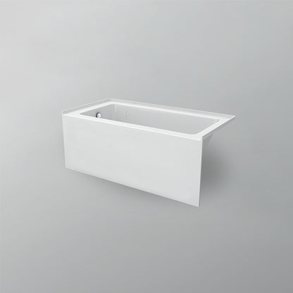 Acritec Simplicity Pure 7232 Alcove Bathtub – 6 ft. Skirted White Acrylic