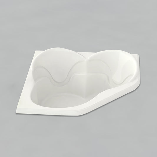 Acritec Tissot Corner Drop-In Bathtub – 54” × 54” – White