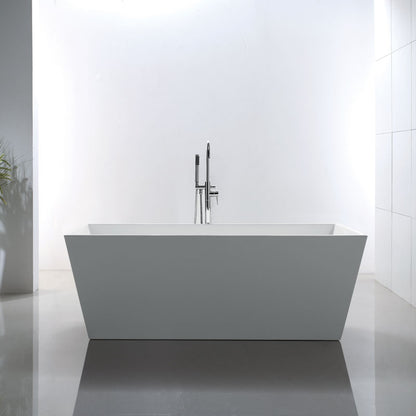 Acritec Tours 66¾" Freestanding Acrylic Soaker Bathtub – White