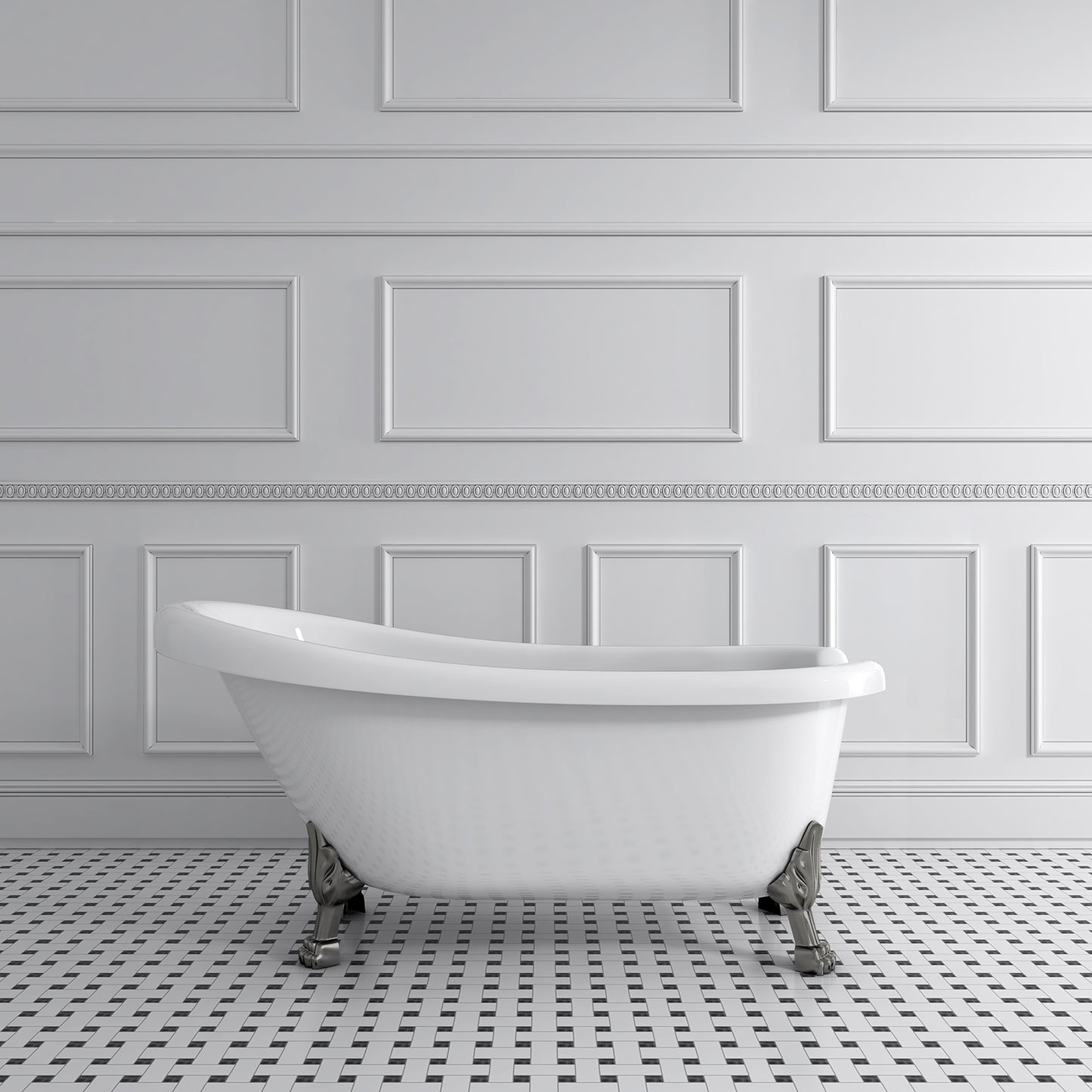 Acritec Victorian 67 43201 – Brushed nickel leg finish lifestyle view