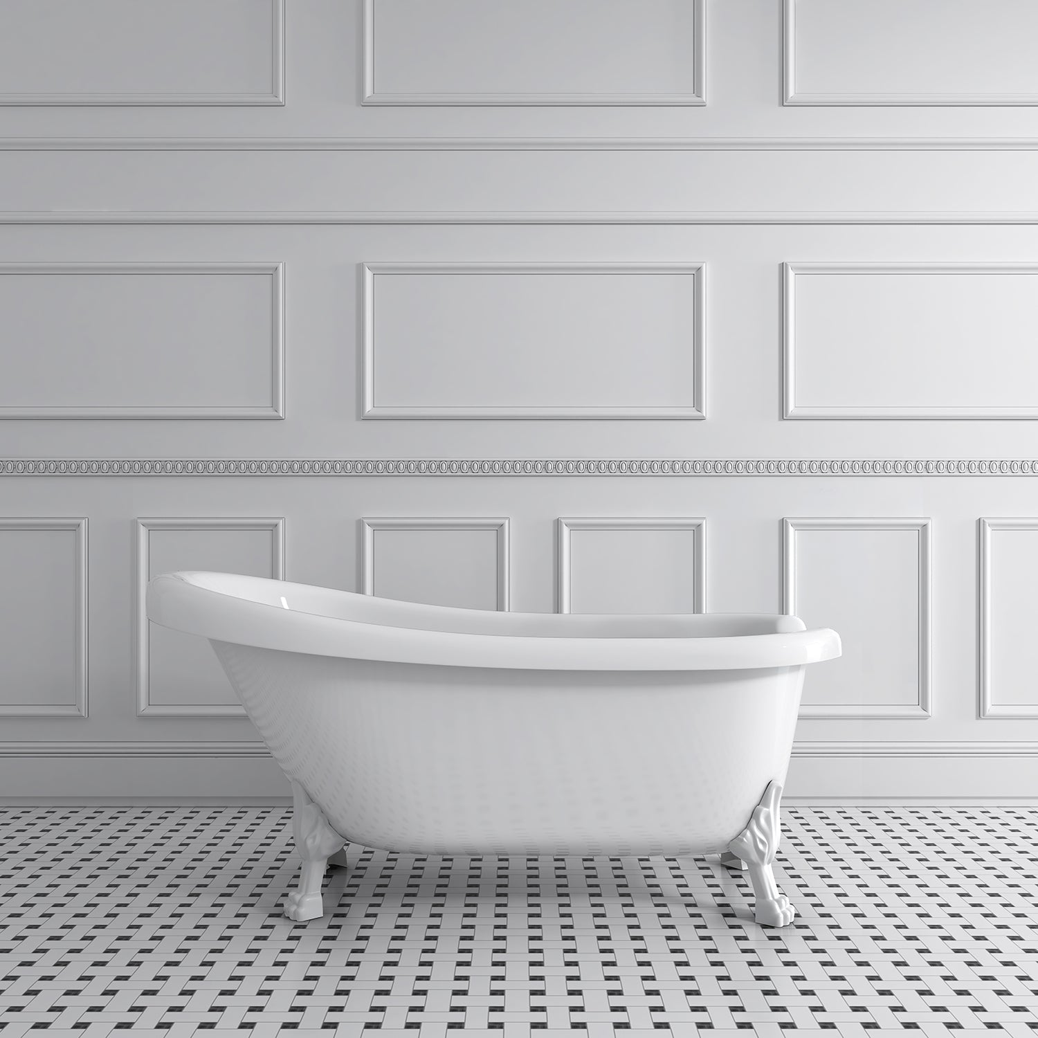 Acritec Victorian 67 43201 – White leg finish lifestyle view