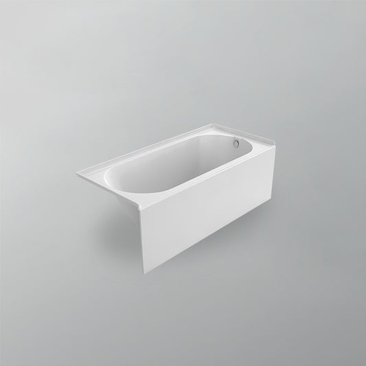 Acritec Woodward 6027 Alcove Bathtub – Narrow 27 in. Skirted White Acrylic